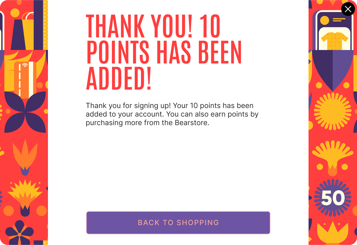 Desktop - Message with Coupon