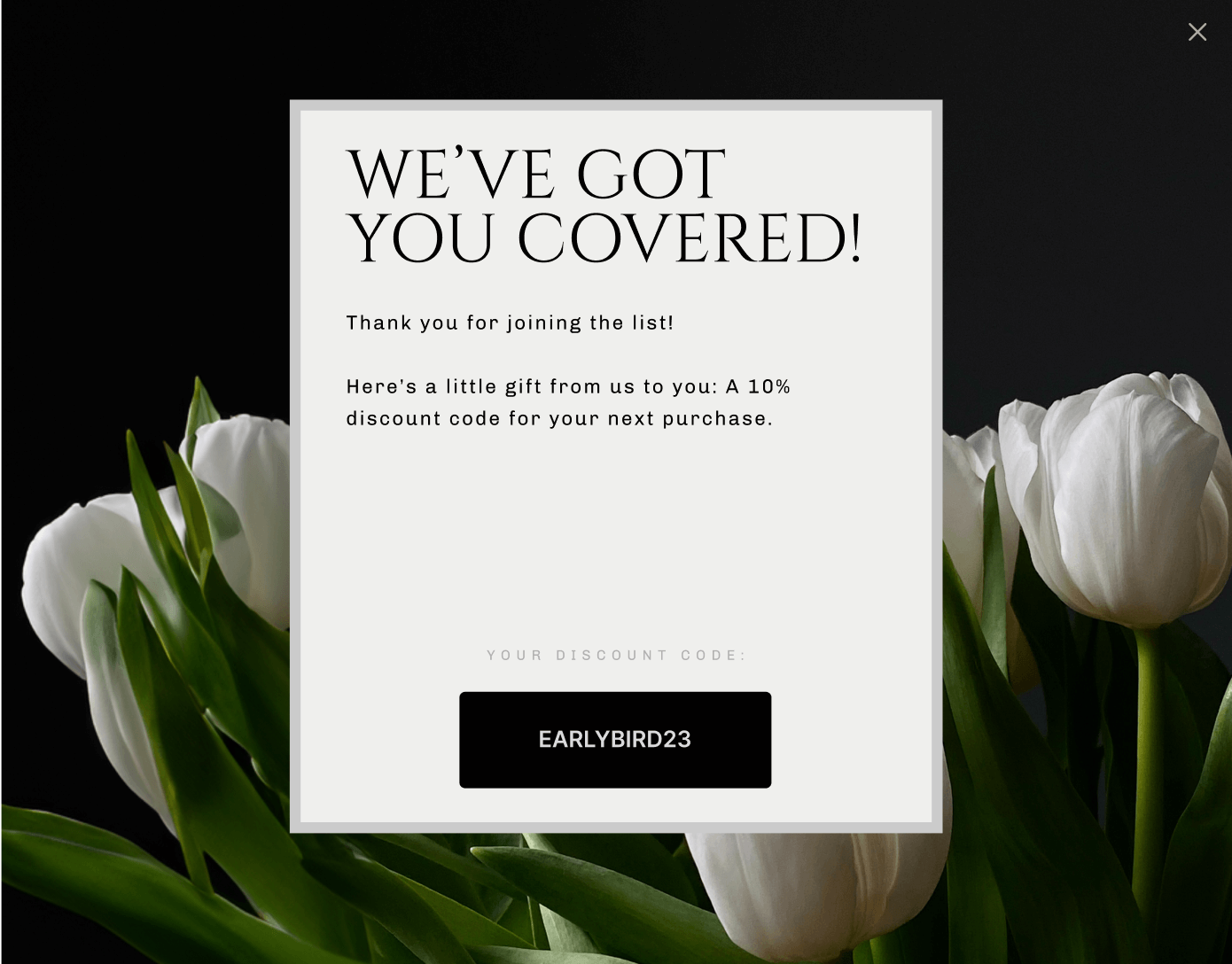 Desktop - Message with Coupon