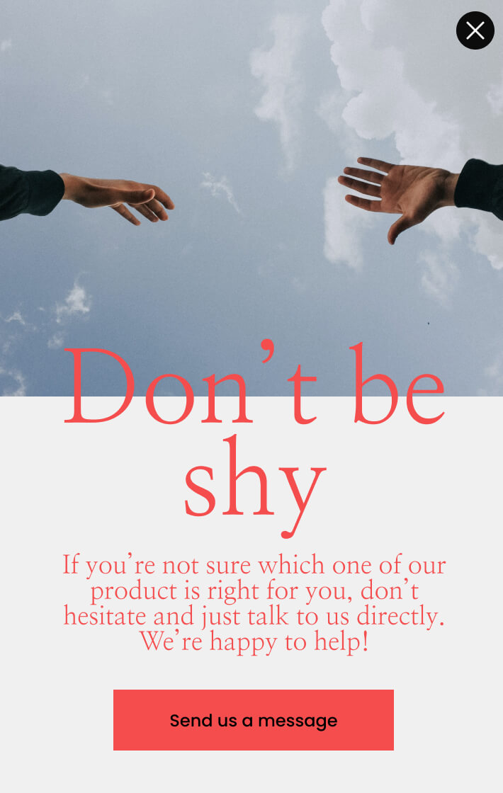 Don't be shy