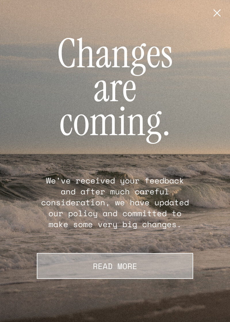 Changes are coming