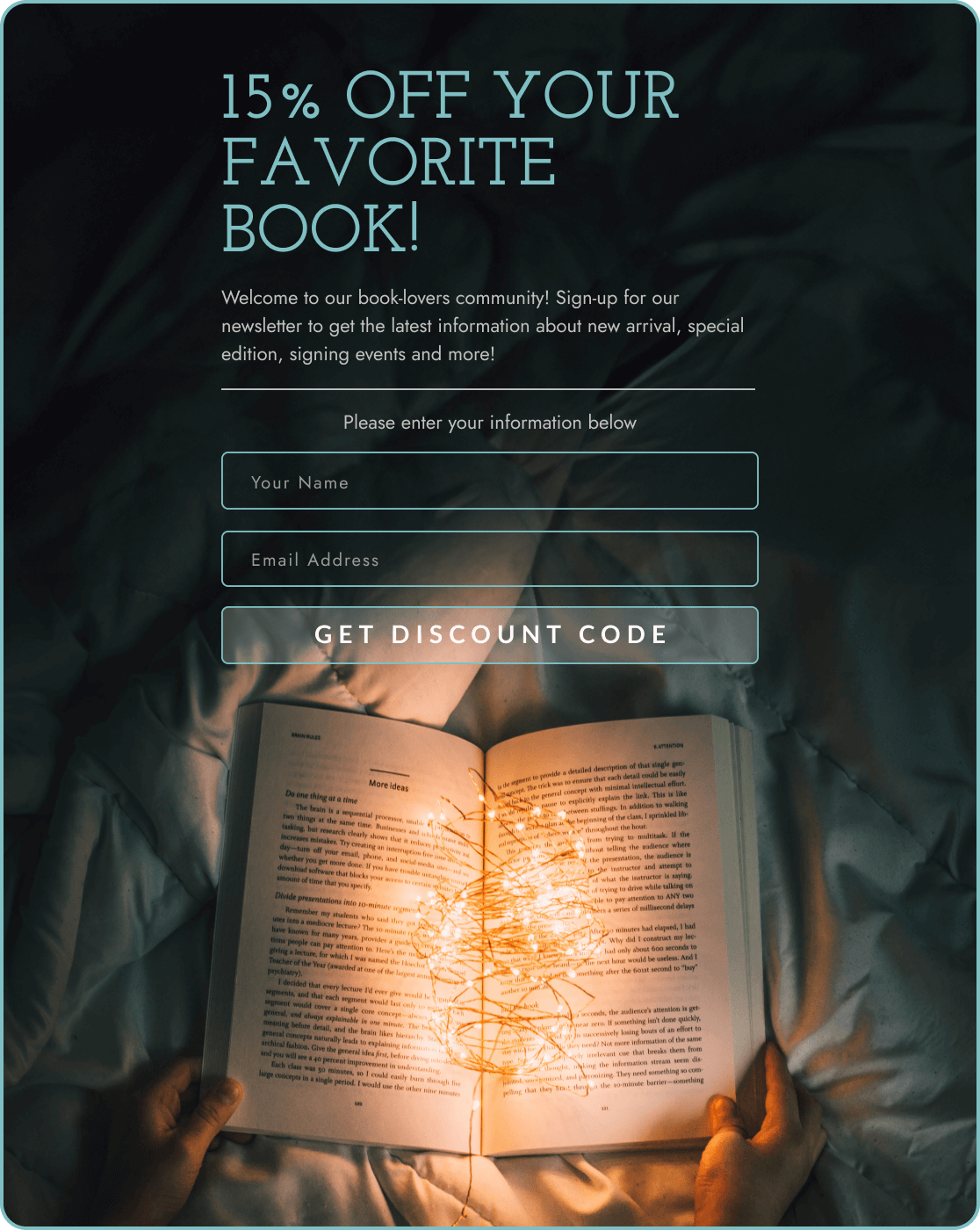 15% off your favorite book